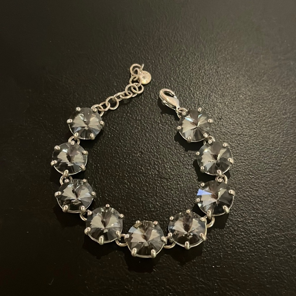 J Crew Crème Brûlée rhinestone bracelet